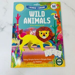eeBoo Learn to Draw Wild Animals with 52 Stickers